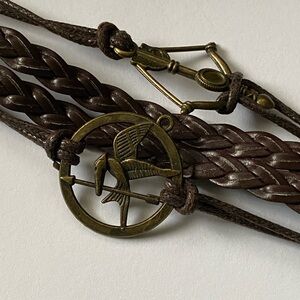 The Hunger Games Brown Braided Bracelet